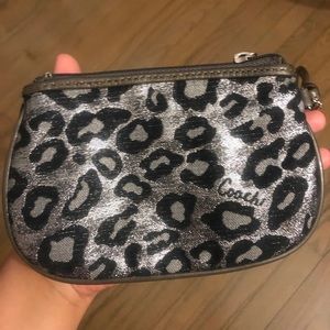 Cheetah Print Coach Wristlet